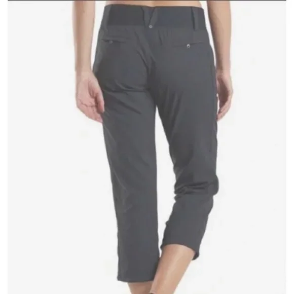 NWT Title Nine Women Gray Clamber Capri Hiking Nylon Pants 12 MSRP$109 - Picture 3 of 12